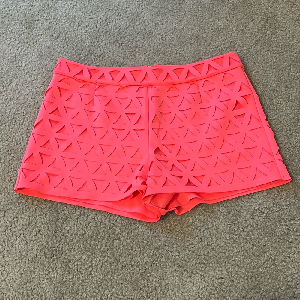 Lilly Pulitzer Lorna Razor Cut shorts.